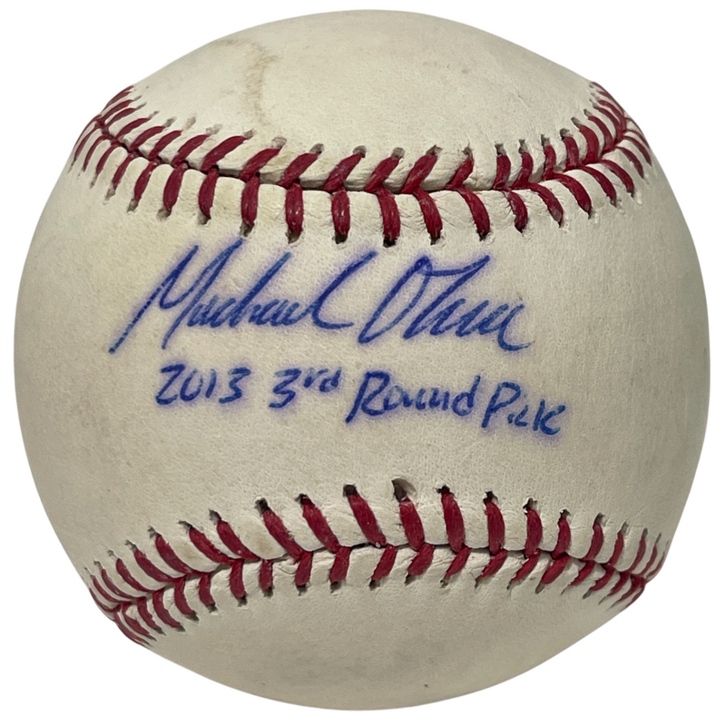 Michael O'Neill Signed ROMLB Baseball w/ 2013 3rd Round Pick Yankees LSCM COA