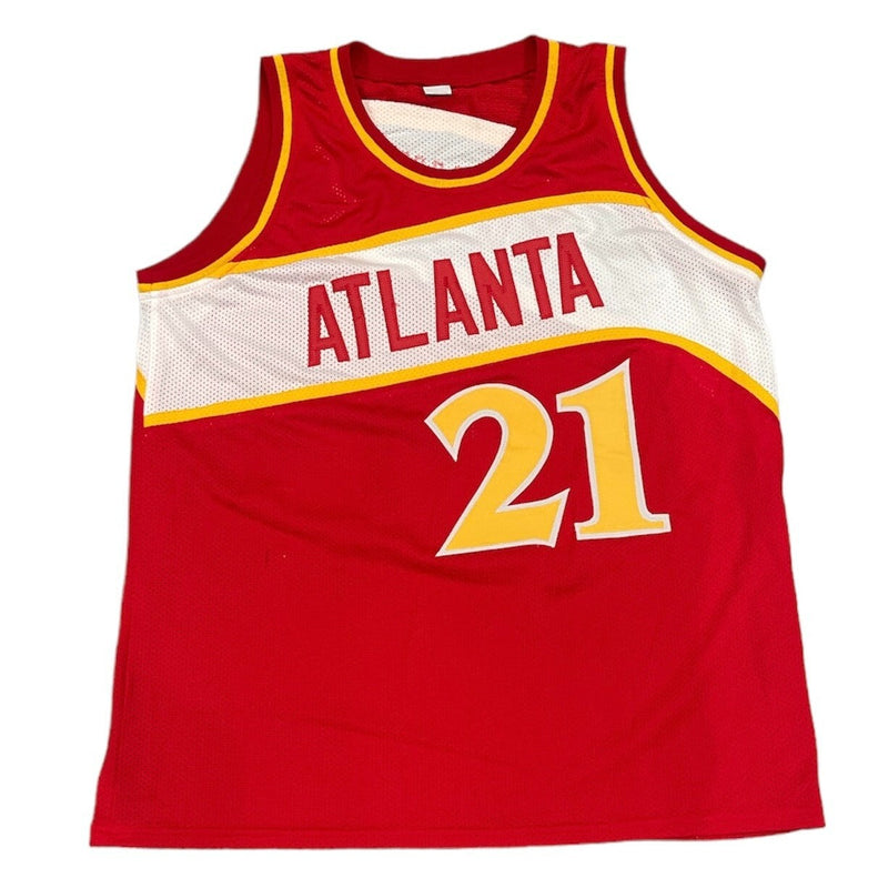 Dominique Wilkins Signed Atlanta Hawks Custom Jersey w/ HOF 06 Beckett W BAS COA