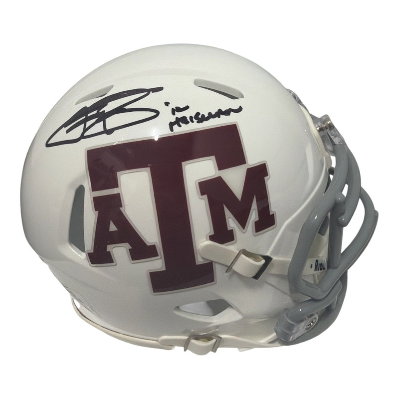 Johnny Manziel Signed Texas A&M Mini Helmet w/ 2012 Heisman JSA Witness COA