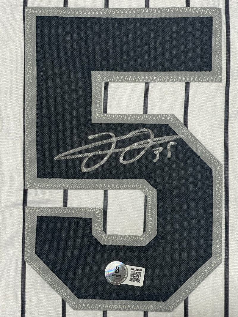 Frank Thomas Signed Chicago White Sox Custom Jersey Beckett Witness BAS COA