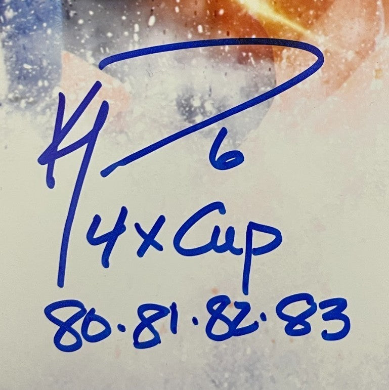 Trottier Smith Turgeon Nystrom Morrow Signed Islanders w Ins 16x20 Photo BAS COA