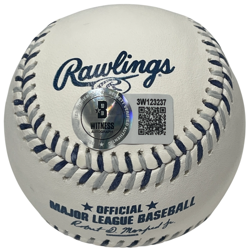 Jose Canseco Signed Yankees Logo ROMLB Baseball w/ F**k AROD! Beckett W BAS COA