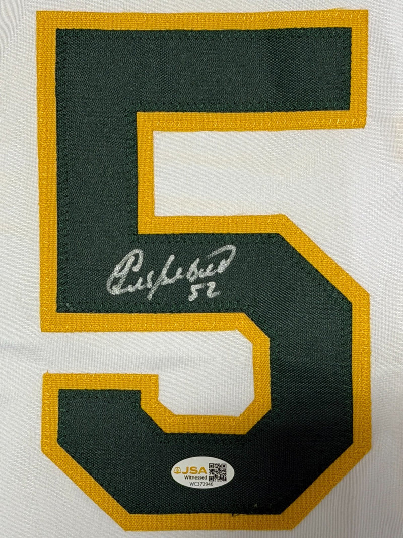 Yoenis Cespedes Signed Oakland Athletics Custom White Jersey JSA Witness COA