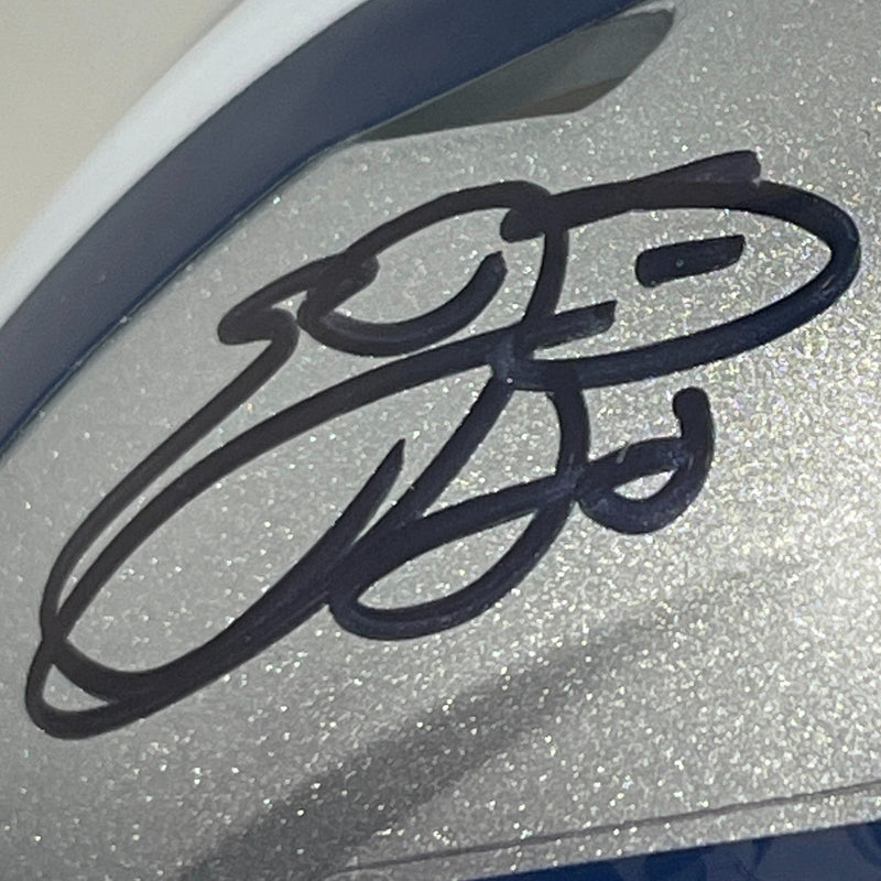 Emmitt Smith Signed Dallas Cowboys Speed Mini Helmet Prova + Beckett BAS COA