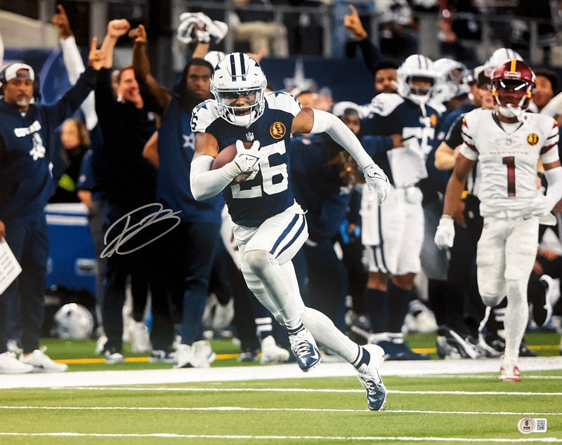DaRon Bland Signed 16x20 Photo Dallas Cowboys Beckett Witness BAS COA