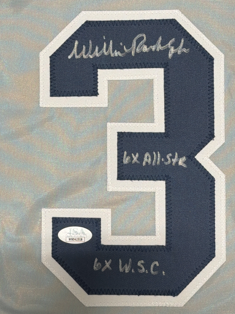 Willie Randolph Signed New York Yankees Custom Jersey w/ 2x Insc JSA COA