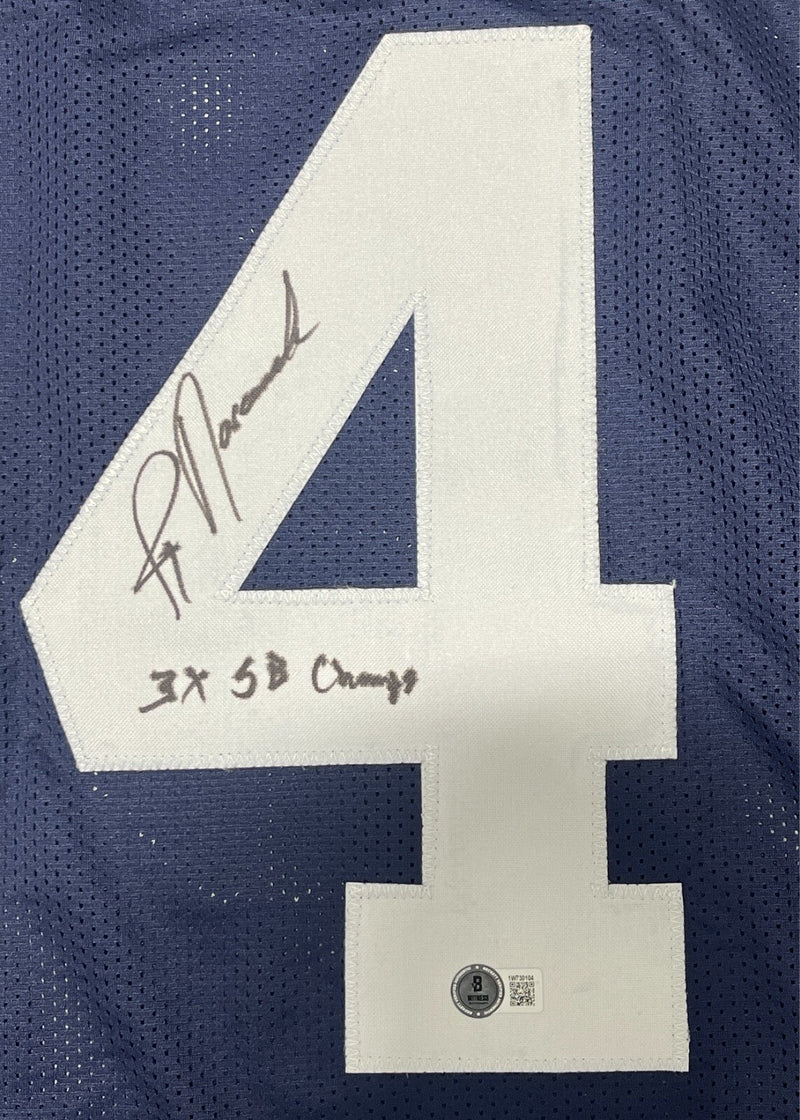 Jay Novacek Signed Dallas Cowboys Custom Jersey w/ 3 SB Champs Beckett W BAS COA