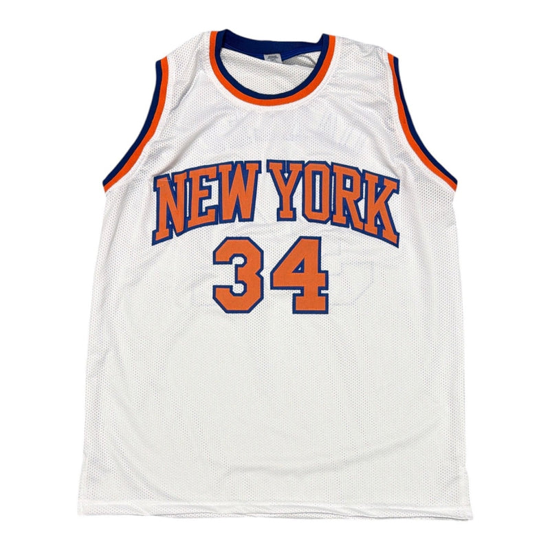 Charles Oakley Signed Autographed New York Knicks Custom Jersey JSA Witness COA