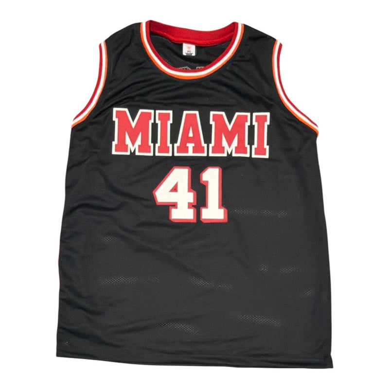 Glen Rice Signed Autographed Miami Heat Custom Jersey JSA Witness COA
