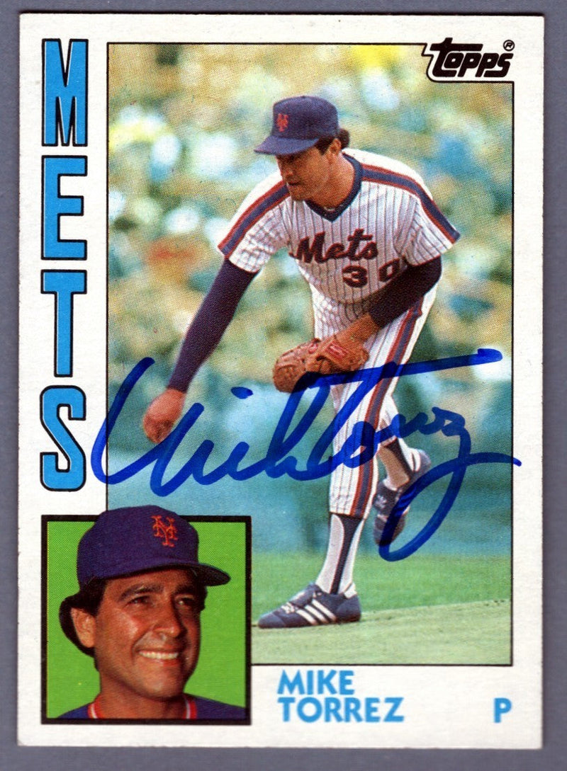 Mike Torrez Signed 1984 Topps #78 LSCM COA New York Mets