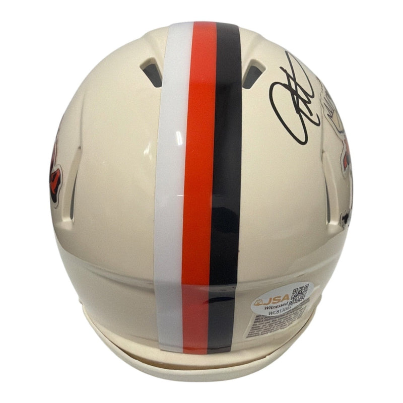 Eric Metcalf Signed Cleveland Browns Retro Mini Helmet JSA Witness COA