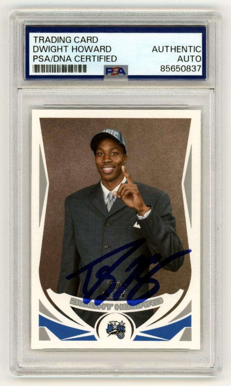 Dwight Howard 2004-05 Topps #221 Signed Rookie RC PSA Authentic Auto Magic HOF