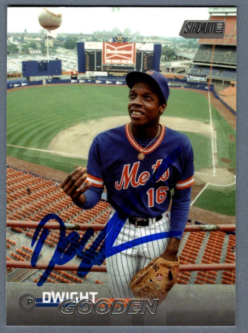 Dwight Doc Gooden Signed Autographed 2023 Topps Stadium Club #117 LSCM COA Mets