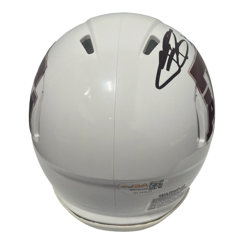 Johnny Manziel Signed Texas A&M Mini Helmet w/ 2012 Heisman JSA Witness COA