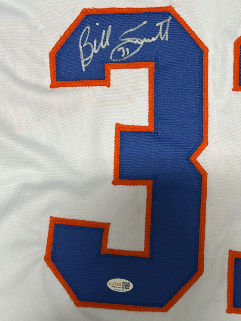 Billy Smith Signed Autographed New York Islanders Custom Jersey JSA Witness COA