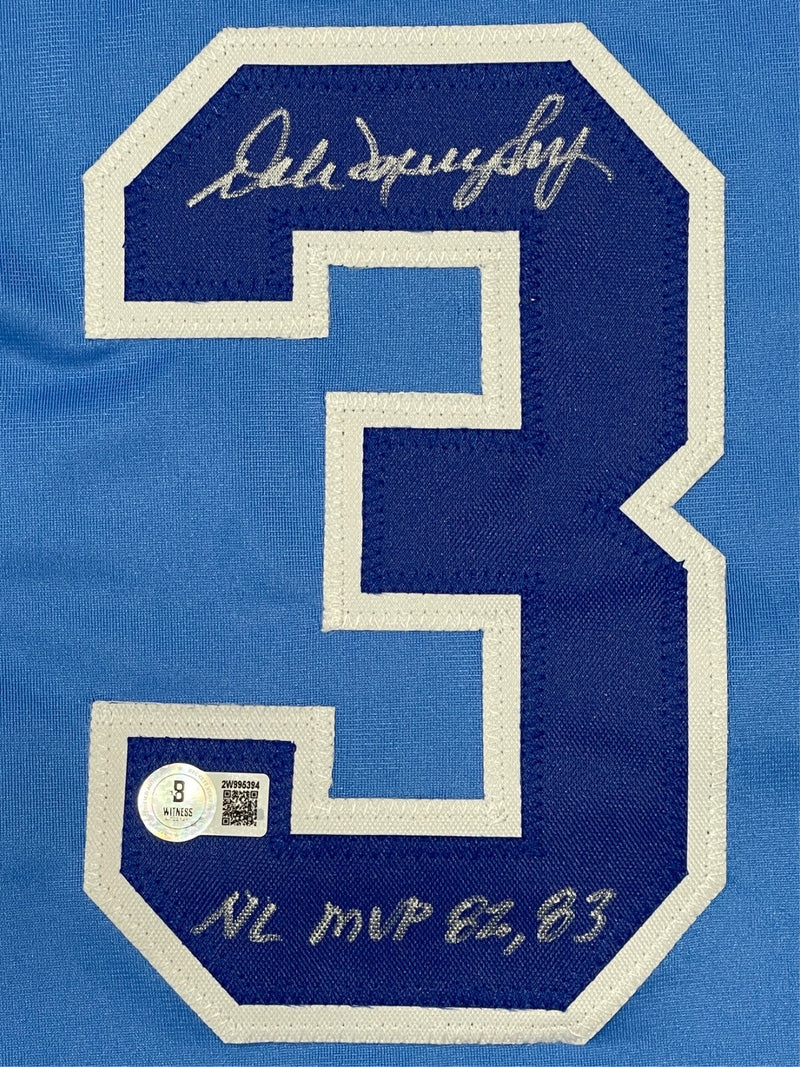 Dale Murphy Signed Atlanta Braves Custom Jersey w NL MVP 82 83 Beckett W BAS COA