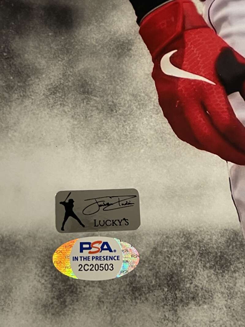 Jonathan India Signed Auto Autographed 30x15 Photo Print #1 PSA COA ROY Reds