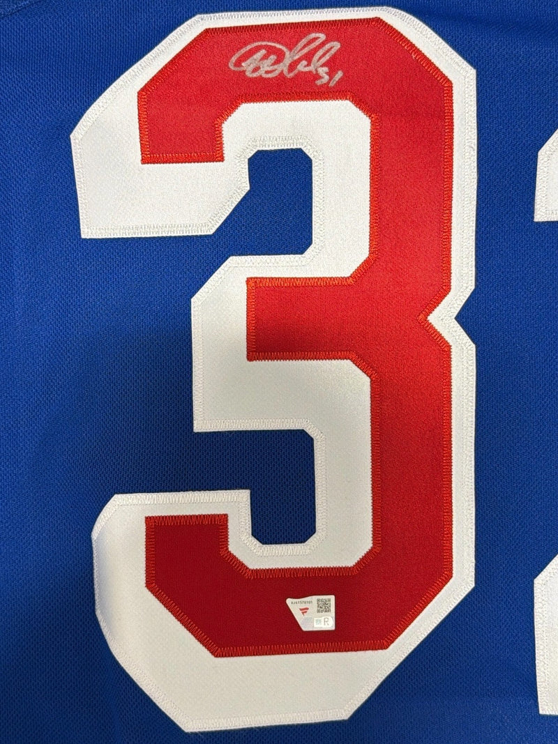 Igor Shesterkin Signed New York Rangers Blue Adidas Jersey FANATICS COA