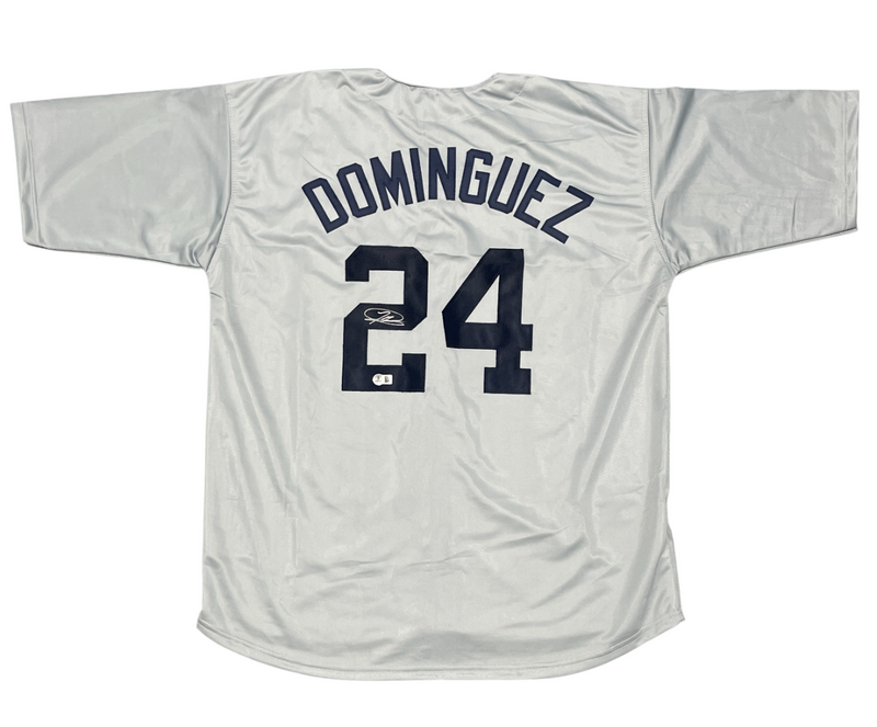 Jasson Dominguez Signed New York Yankees Custom Jersey Beckett Witness BAS COA