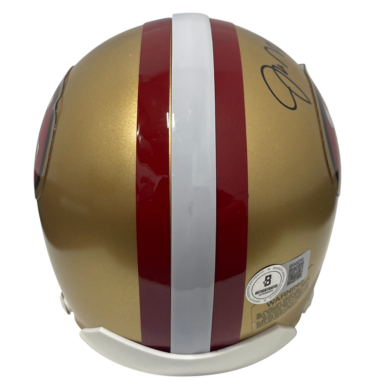 Joe Montana Signed San Francisco 49ers VSR4 Mini Helmet Beckett BAS COA HOF