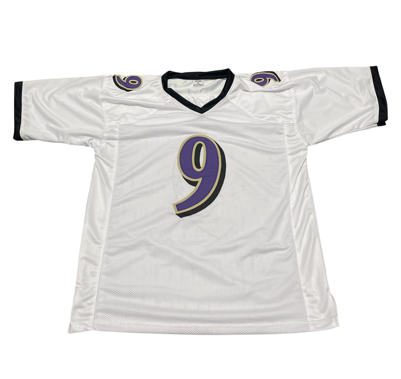 Justin Tucker Signed Baltimore Ravens Custom Jersey Beckett Witness BAS COA