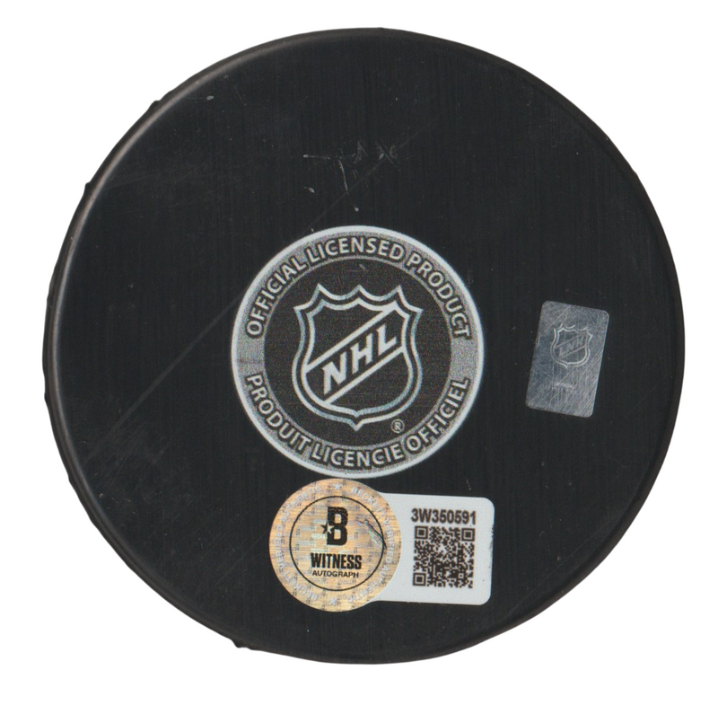 Brian Propp Signed Philadelphia Flyers 50th Puck w/ 1004 Pts Beckett Wit BAS COA