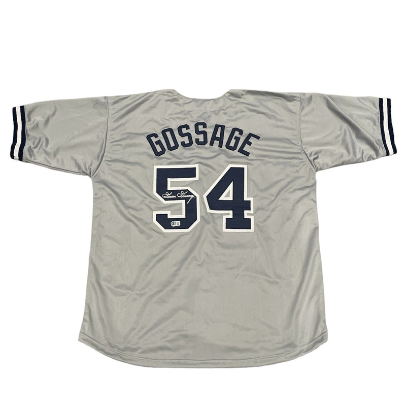 Goose Gossage Signed New York Yankees Custom Jersey Beckett Witness BAS COA