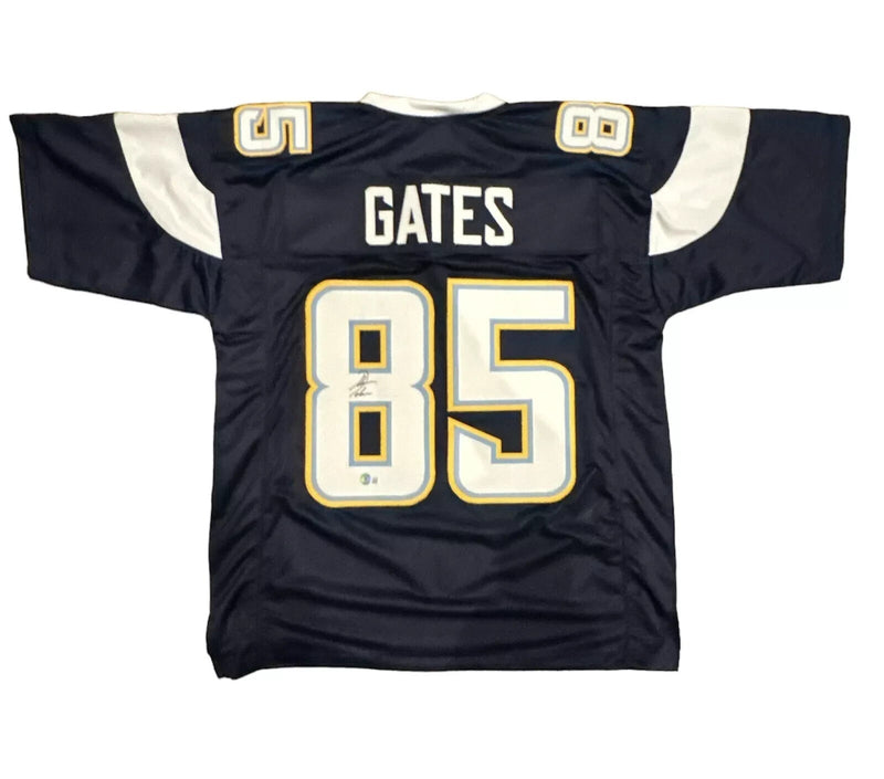 Antonio Gates Signed San Diego Chargers Custom Jersey Beckett Witness BAS COA