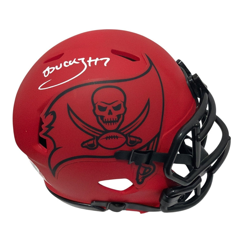 Bucky Irving Signed  Tampa Bay Buccaneers Rave Mini Helmet JSA Witness COA