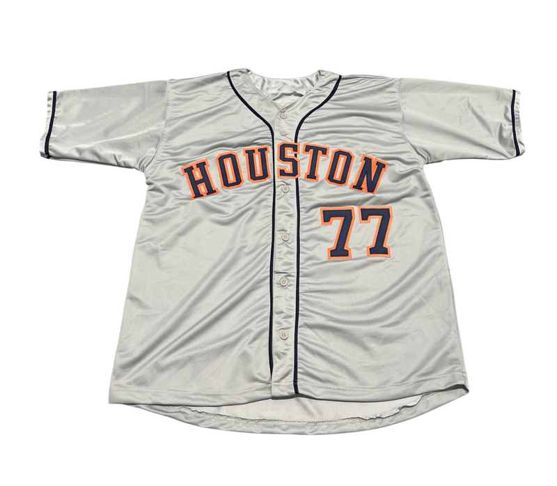 Luis Garcia Signed Houston Astros Custom Jersey Beckett Witness BAS COA