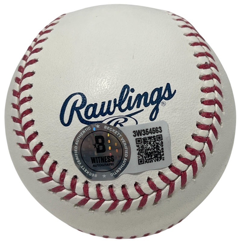 Jack Morris Signed Autographed HOF Logo ROMLB Baseball w #47 Beckett Wit BAS COA