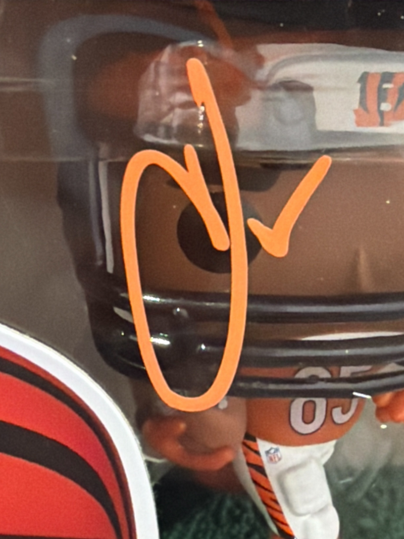 Chad Johnson Signed Cincinnati Bengals NFL Funko Pop 261 JSA Witness COA