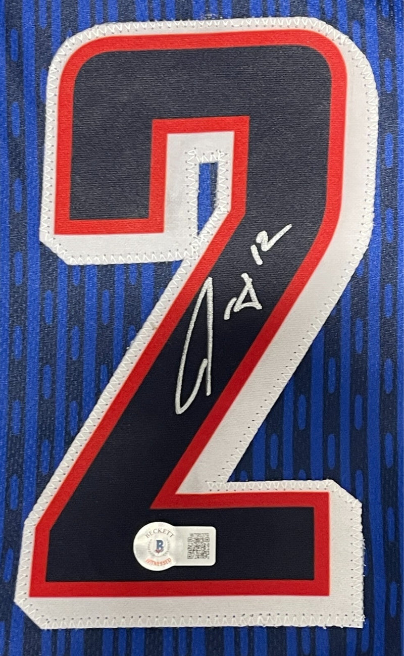 Jrue Holiday Signed USA Olympics Custom Jersey Beckett Witness BAS COA