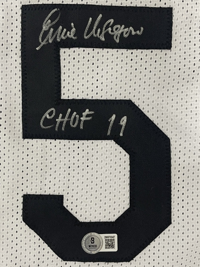 Ernie DiGregorio Signed Providence Custom Jersey w/ C HOF 19 Beckett BAS W COA