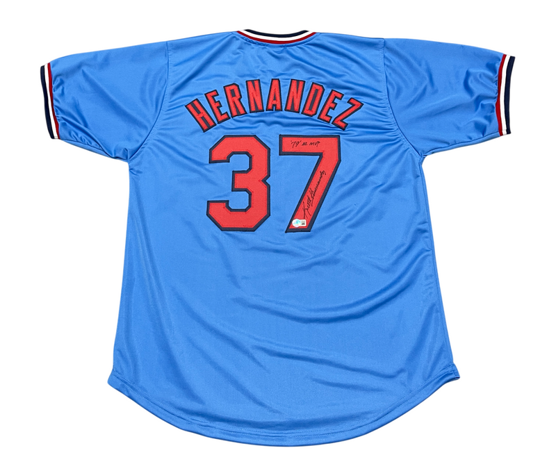 Keith Hernandez Signed Auto Cardinals Custom Jersey w/ 79 NL MVP Beckett BAS COA