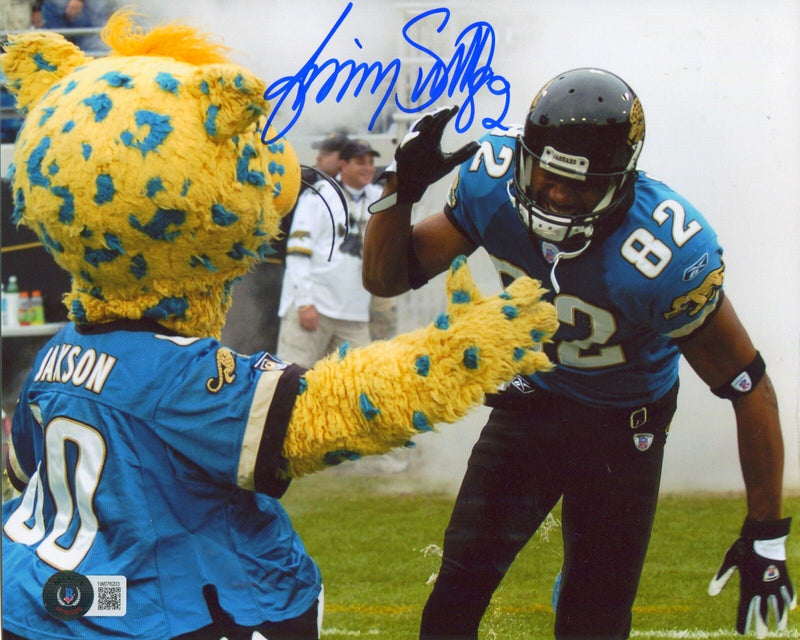 Jimmy Smith Signed Jacksonville Jaguars 8x10 Photo Beckett Witness BAS COA #2