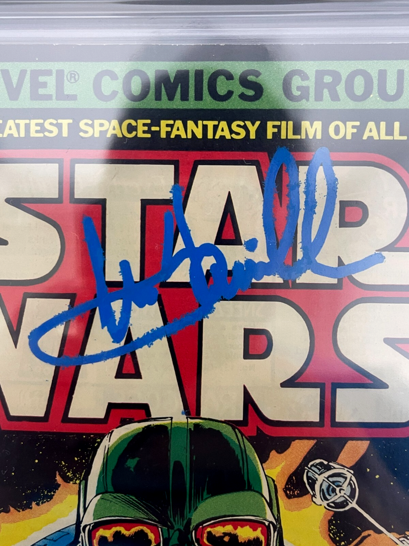 Mark Hamill Signed Autographed Marvel Star Wars #1 July 1977 Newsstand CGC 8.0