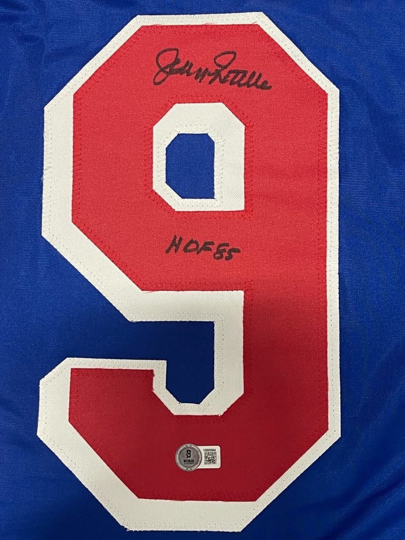 Jean Ratelle Signed New York Rangers Custom Jersey w/ HOF 85 Beckett Wit BAS COA