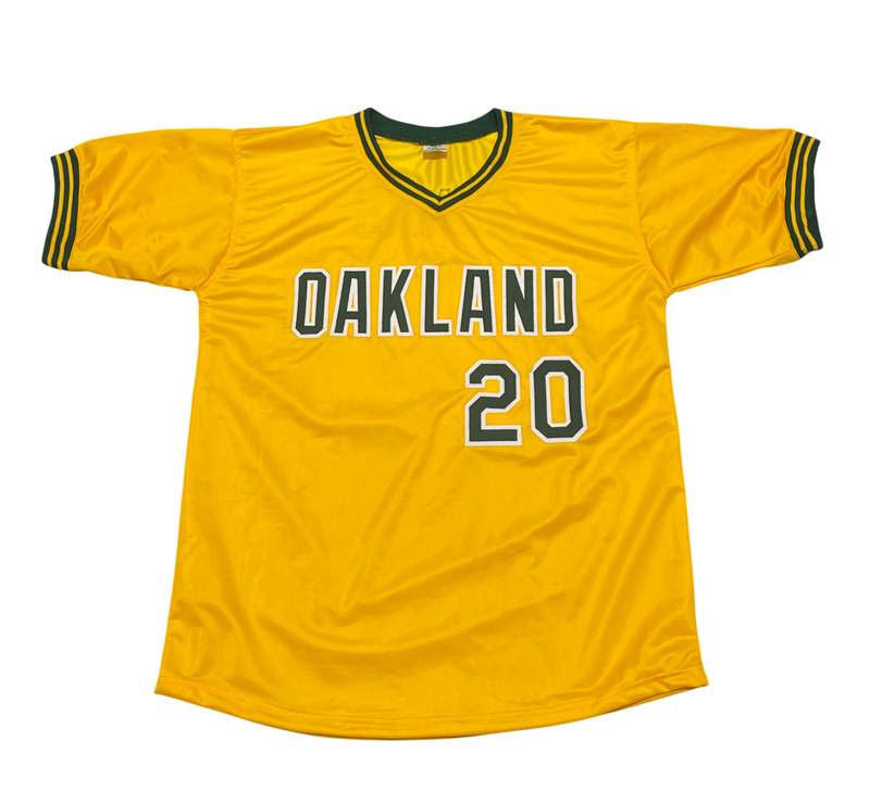 Tony Armas Signed Autographed Oakland Athletics Custom Jersey Beckett BAS COA