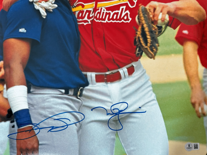 Sammy Sosa Mark McGwire Dual Signed 16x20 Photo Beckett W BAS COA #4