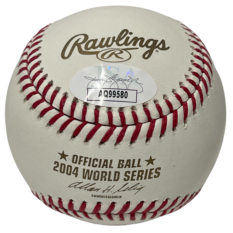 Terry Francona Signed Auto 2004 WS ROMLB Baseball w/ 2 Ins JSA COA Red Sox
