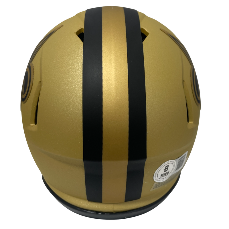 Rickey Jackson Signed Saints Rave Mini Helmet w/ HOF 2010 Beckett Wit BAS COA