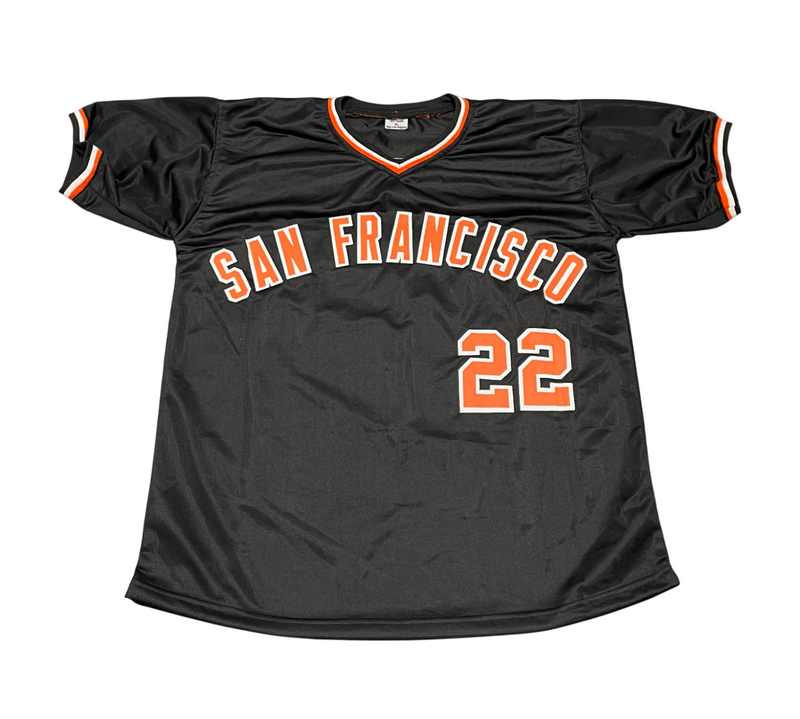 Jack Clark Signed SF Giants Custom Jersey w/ F**k the Dodgers Beckett W BAS COA