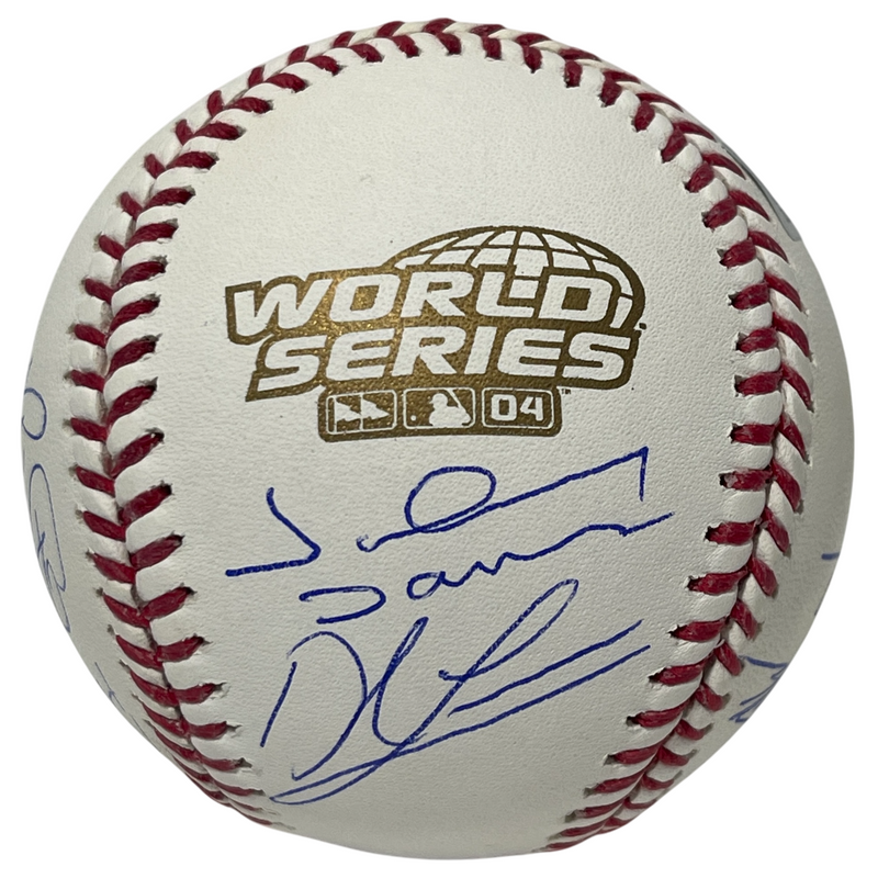 2004 Boston Red Sox Team Signed World Series ROMLB Baseball 11 Sigs BAS COA