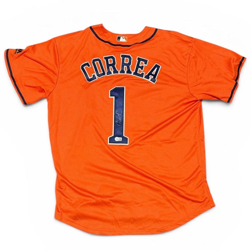 Carlos Correa Signed Houston Astros Custom Replica Jersey Beckett BAS COA