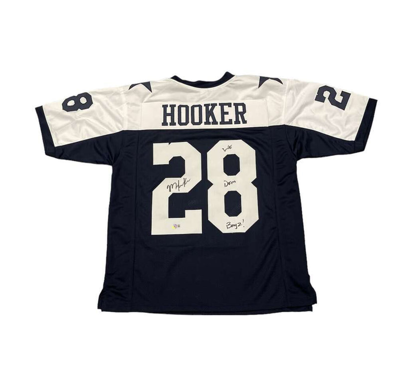 Malik Hooker Signed Cowboys TB Custom Jersey w/ We Dem Boyz! Beckett BAS COA