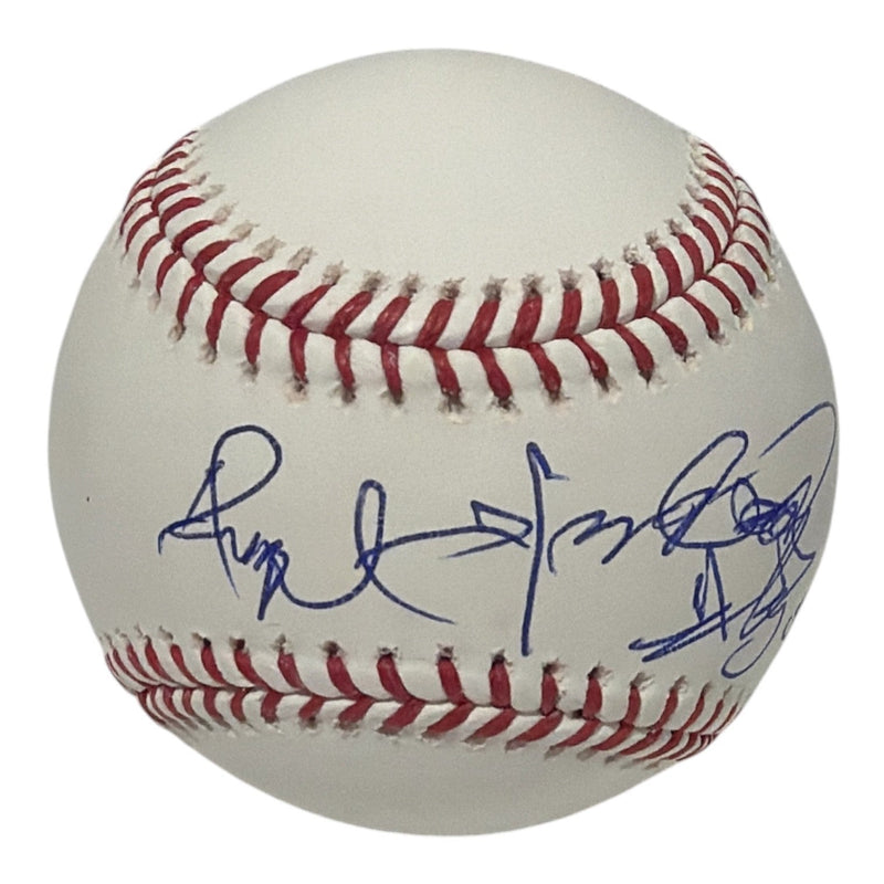 Angel Hernandez Signed Autographed ROMLB Baseball w/ 02 WS JSA COA Umpire