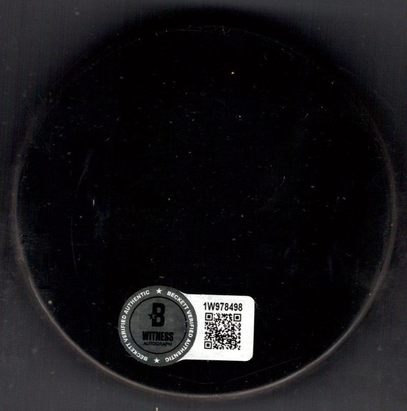 Ken Morrow Signed USA Hockey Puck w/ 80 Gold Miracle on Ice Beckett Wit BAS COA