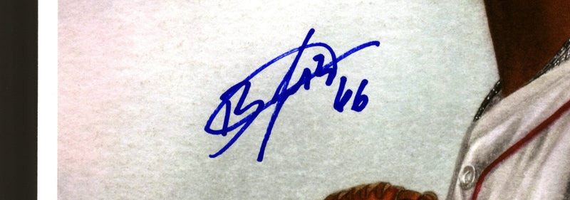Brayan Bello Signed Auto 10x14 Topps Living Art Print Beckett BAS COA