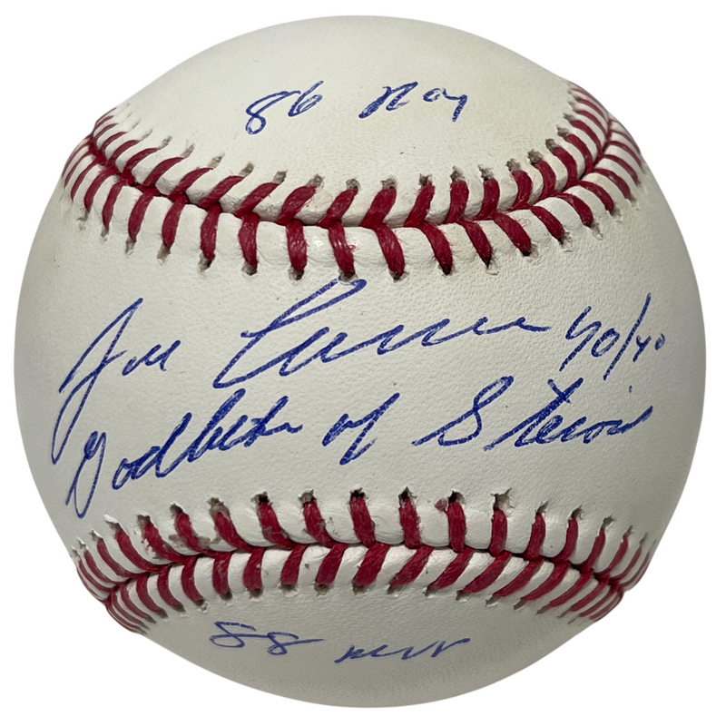 Jose Canseco Signed ROMLB Baseball w/ 4 Insc Godfather Beckett Witness BAS COA